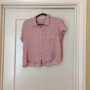 Pink, XL, button up shirt